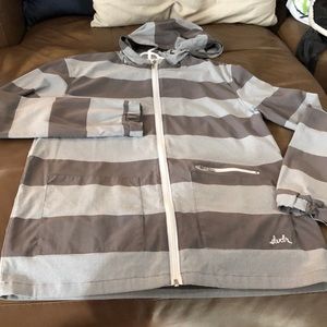 Lightweight outerwear with hoodie